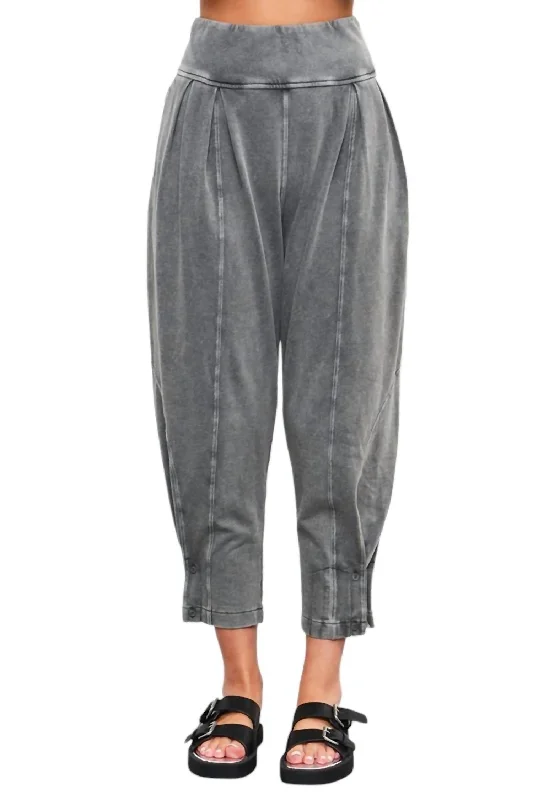 Amber Slim Trouser Pants In Gray