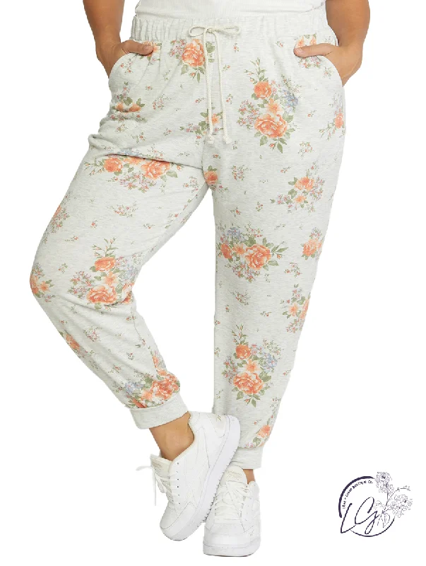 Curvy Nothing Like My Love Floral Joggers