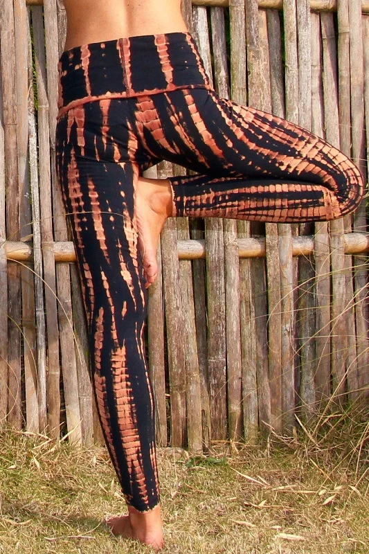 Fire Tie Dye Yoga Pants