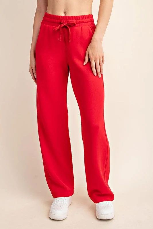 Signature Style Red Scuba Pants